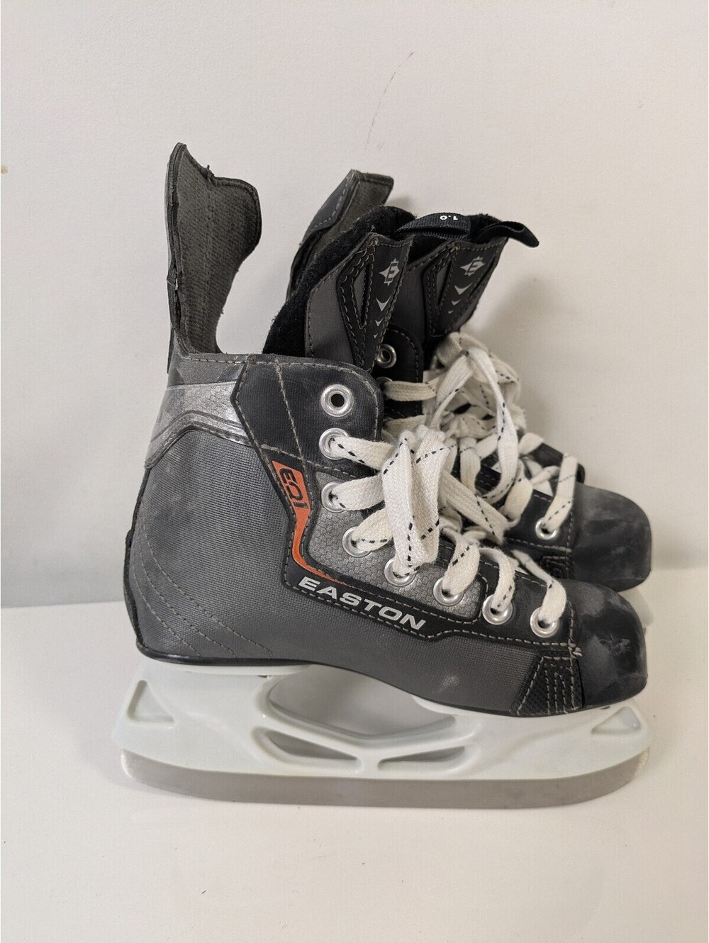Easton S1 Youth Ice Hockey Skates Black Grey Size 1.0